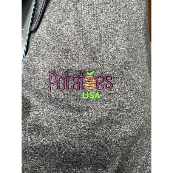 Nike Golf Dri-Fit Style#47445 The Potatoes USA Gray Polo Golf Shirt Size 2XL XXL - Picture 5 of 8